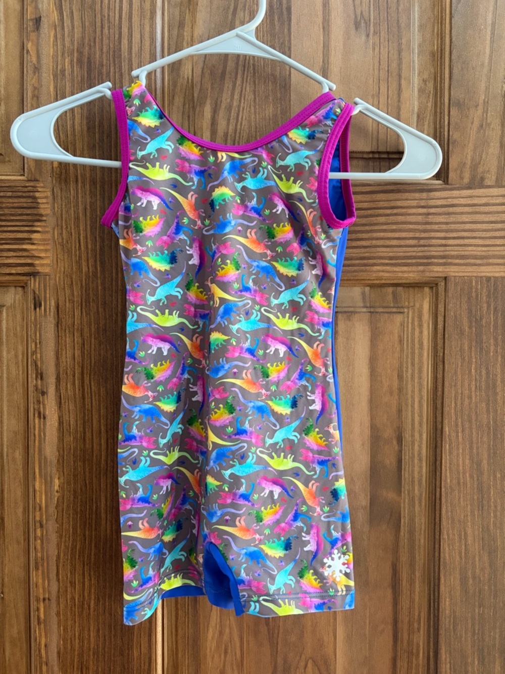 Snowflake Designs Leotard Child Medium Dinosaur Gymnastics Dance